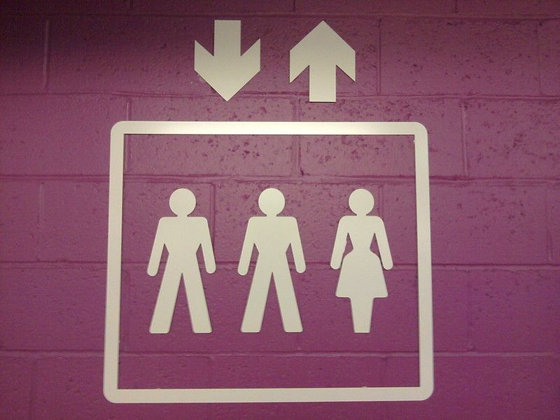 In the lift, please respect the proportion It`s a men world