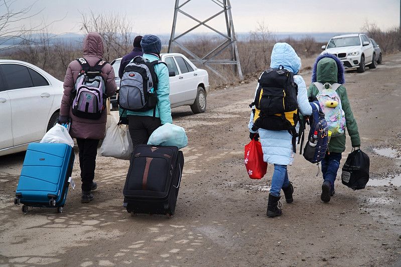 Moldova - People fleeing the military offensive in Ukraine UKrainian refugies