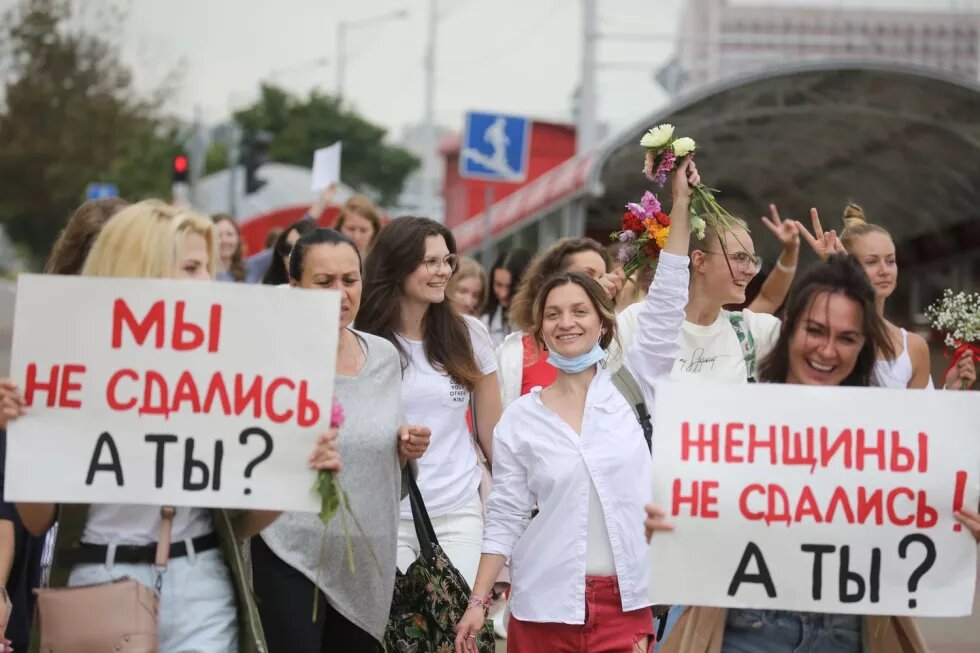 Protesty kobiet na Białorusi sierpień 2020