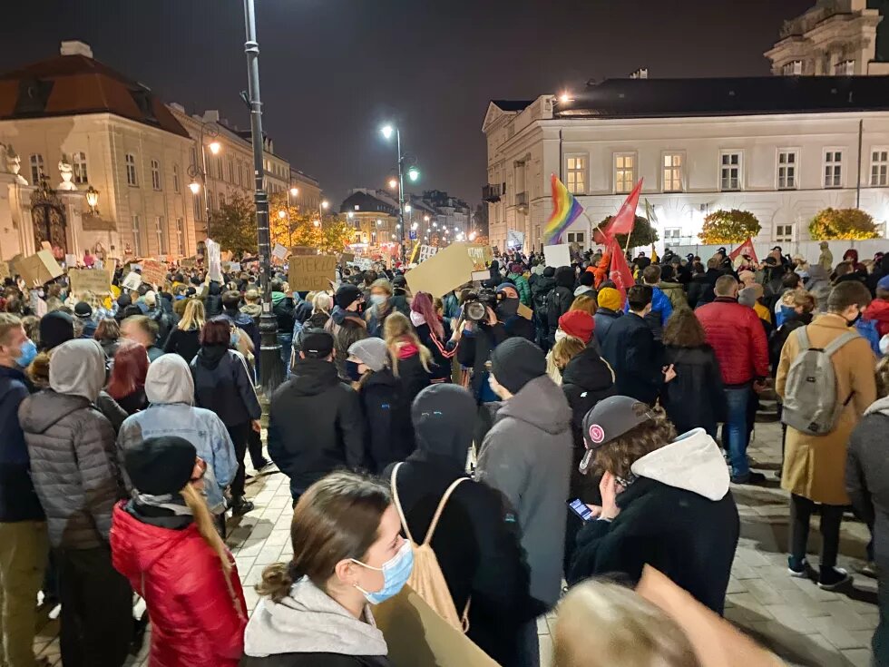 Protest in Warsaw