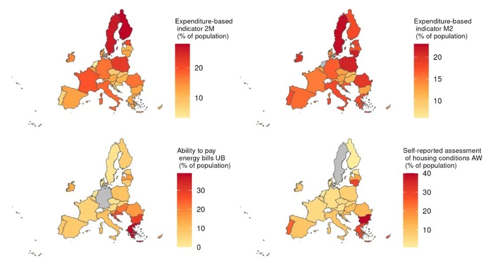 Share of energy-poor population by country