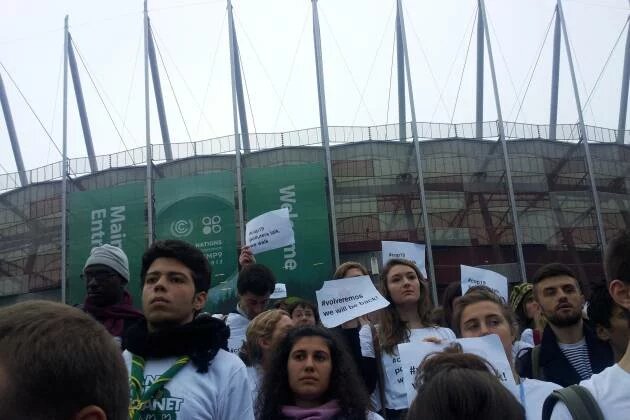 Warsaw Walk Out - NGOs are leaving the Climate Summit.