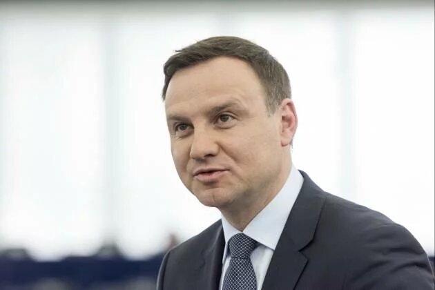 Andrzej Duda w Parlamencie Europejskim w marcu 2015 roku