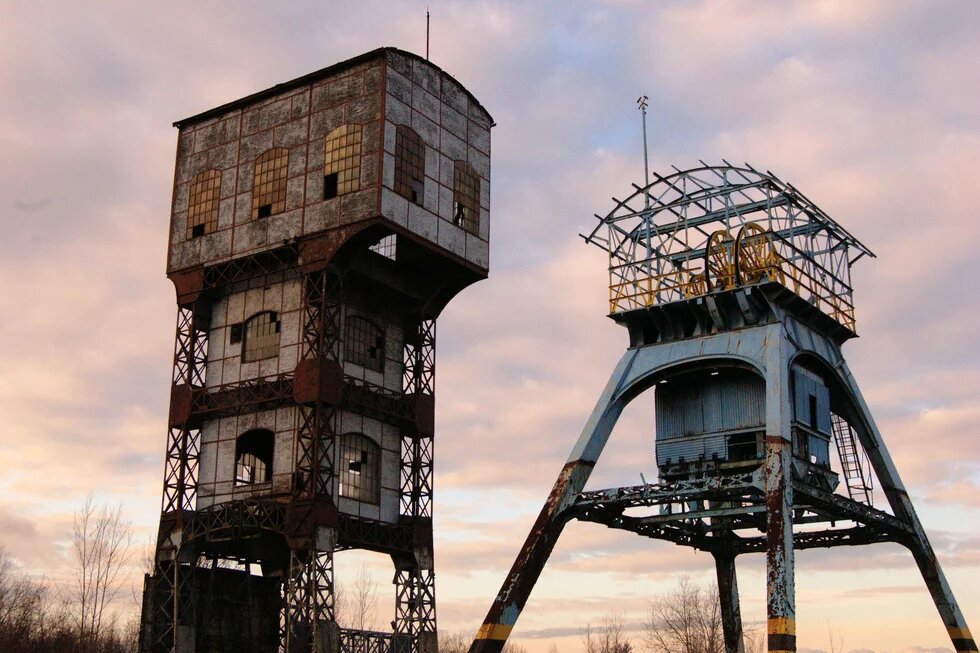 Former coal mine in Poland Former coal mine in Poland