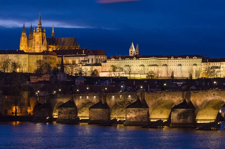 Prague by night