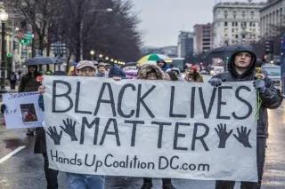 Zdjęcie z marszu "Black lives matter", Waszyngton, 2015